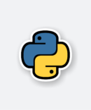 python logo sticker