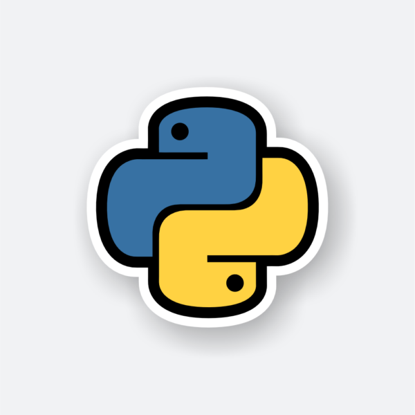 python logo sticker