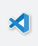 VS Code sticker featuring the logo.
