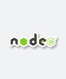 Node JS sticker featuring the iconic logo in green and black.