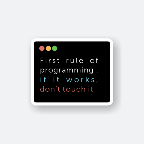 programming sticker