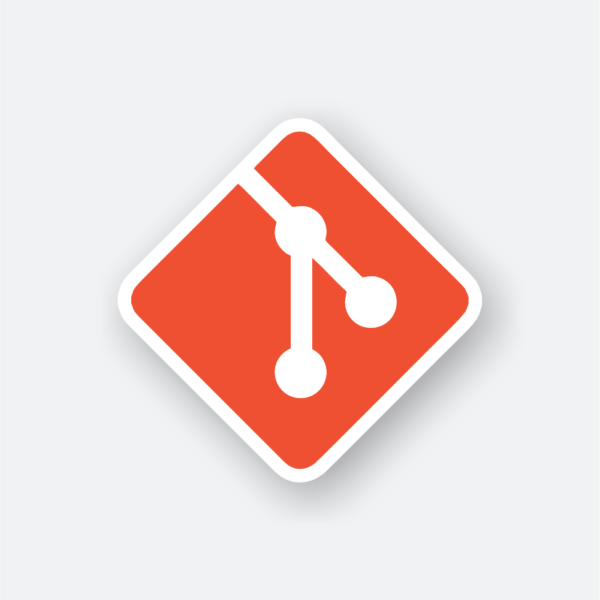 git sticker featuring the Git logo