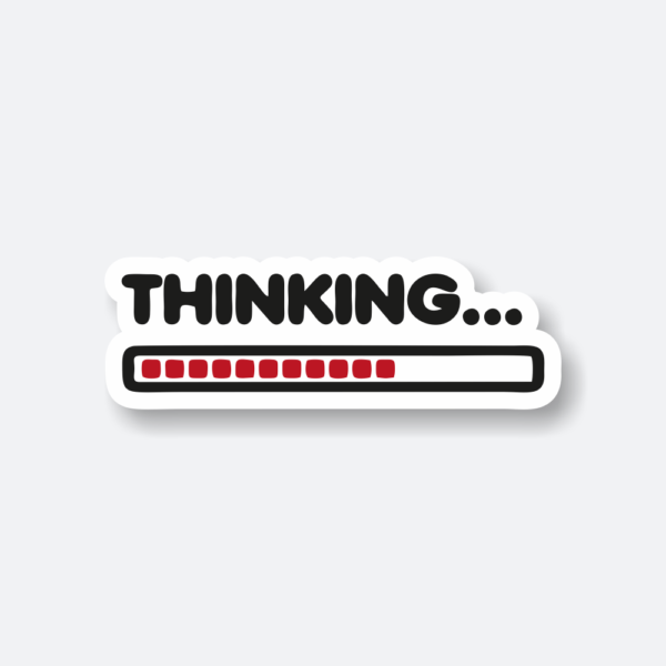thinking sticker