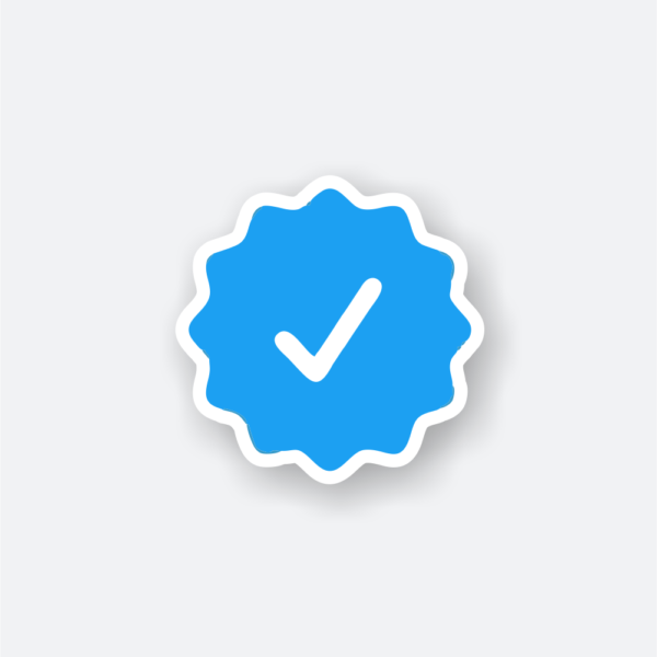 verified logo sticker