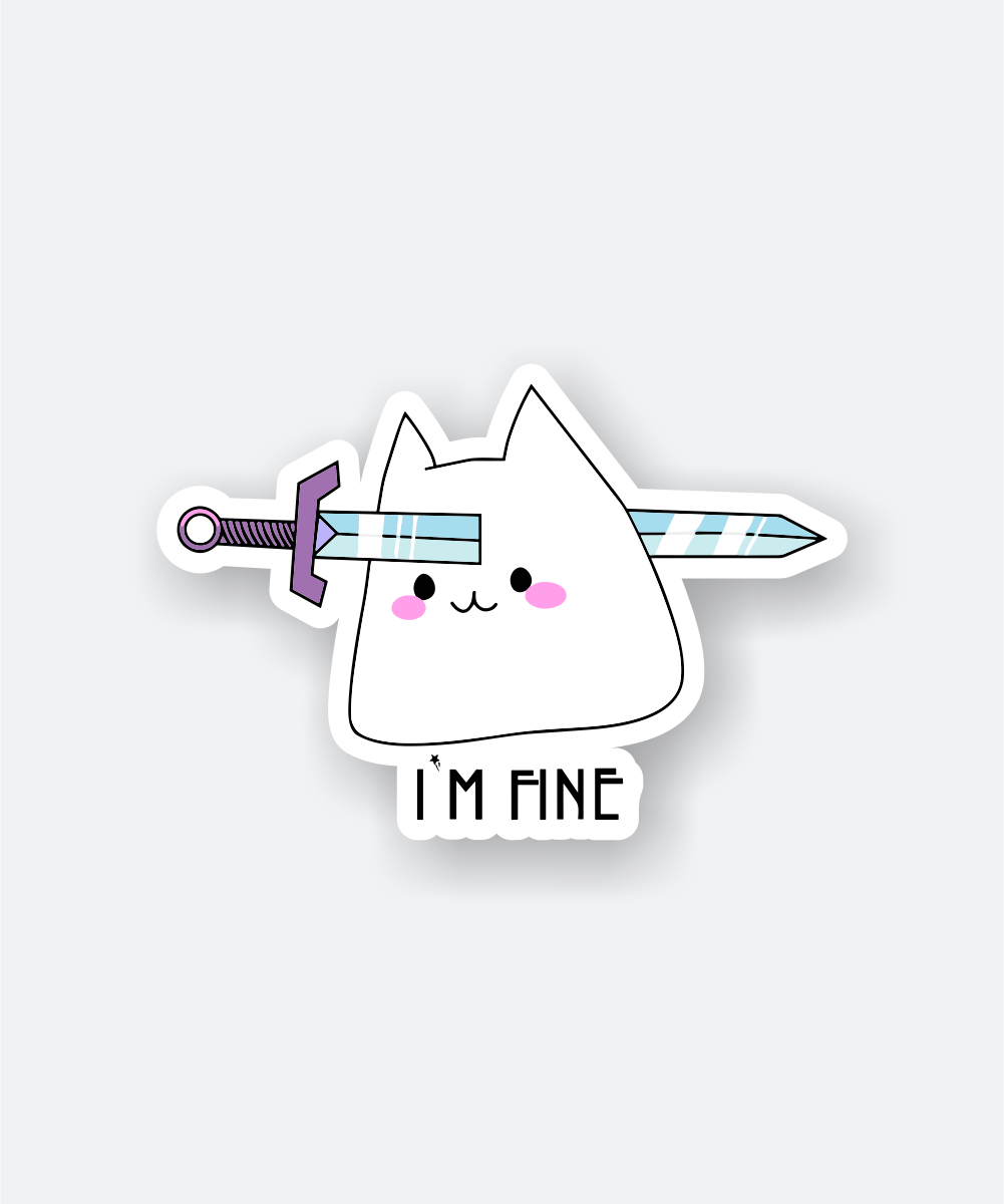 i'm fine sticker