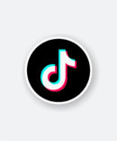 tiktok logo sticker