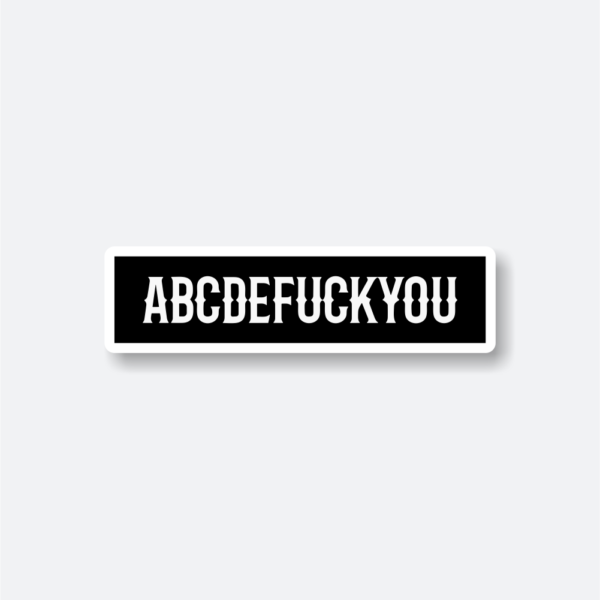 bold text sticker