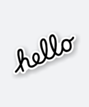 hello text sticker