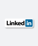 linkedin logo sticker