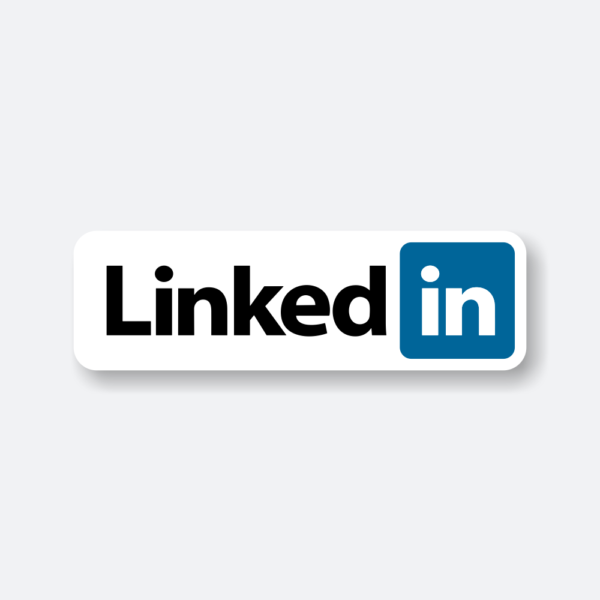 linkedin logo sticker