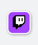 twitch logo sticker