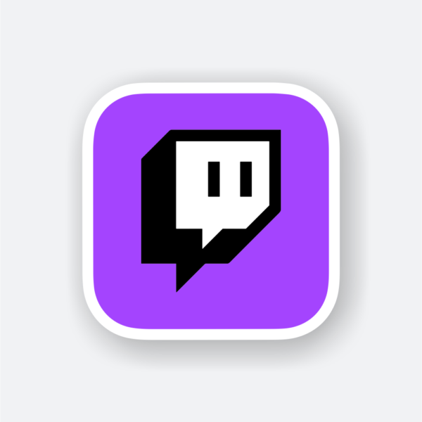 twitch logo sticker