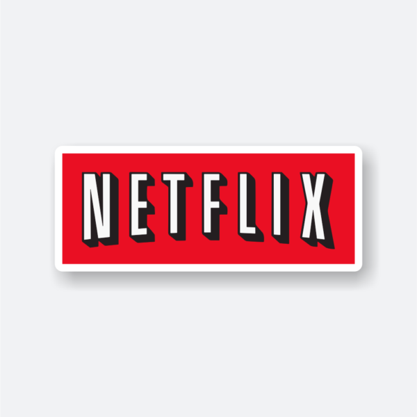 netflix old logo vinyl sticker