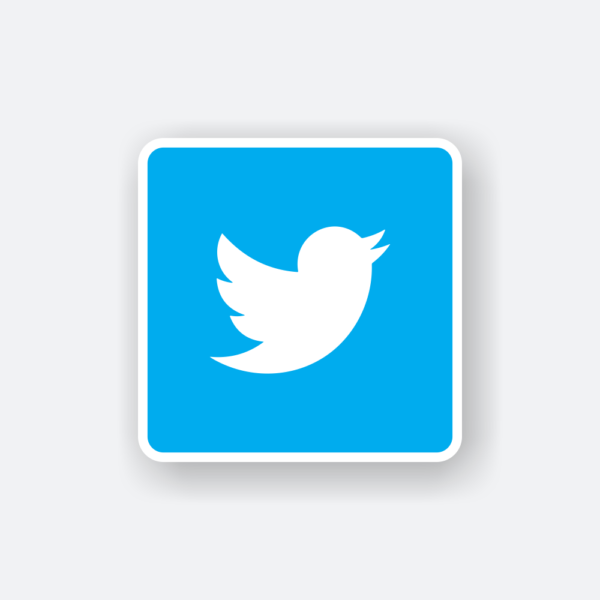 twitter old logo sticker