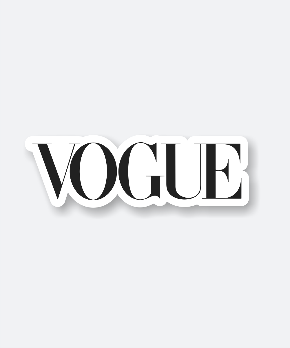 vogue logo sticker