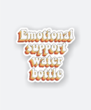 emotional support water bottle sticker