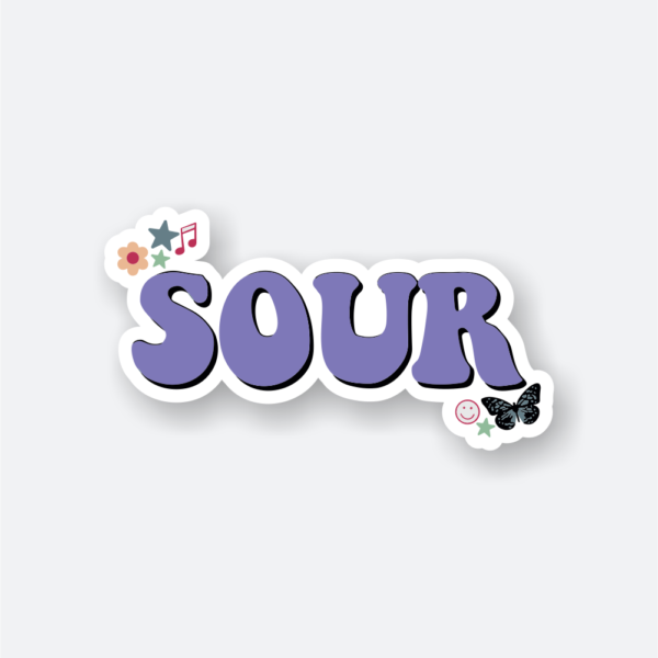 sour text sticker