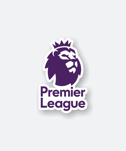 Premier League sticker featuring the iconic lion logo.