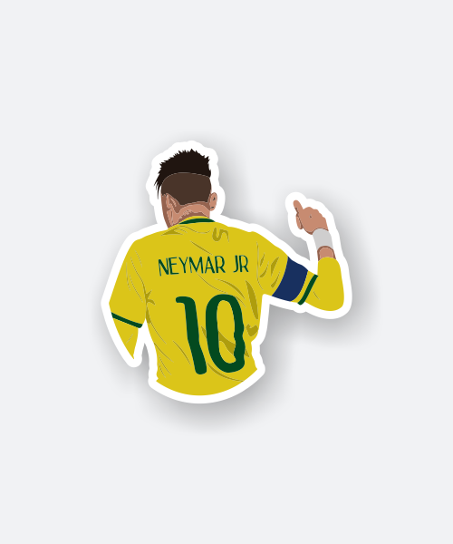 Neymar Jr sticker showcasing the football star in action.