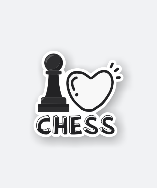 i love chess sticker