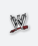 wwe logo sticker