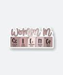 women in science sticker