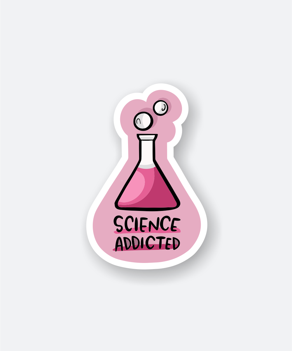 Amazing Science Addicted Sticker for Young Minds 1 science addicted sticker
