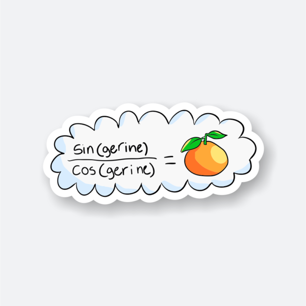 tan-gerine sticker