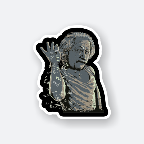 albert einstein sticker