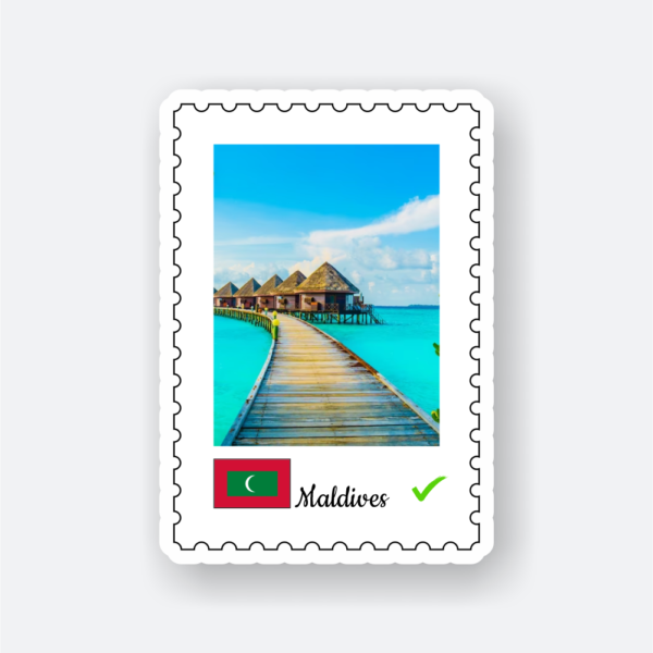 Maldives travel sticker