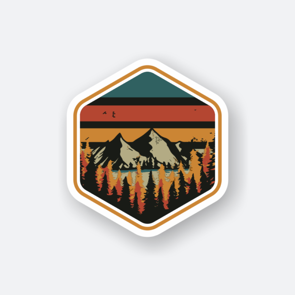 travel hiking adventure sticker