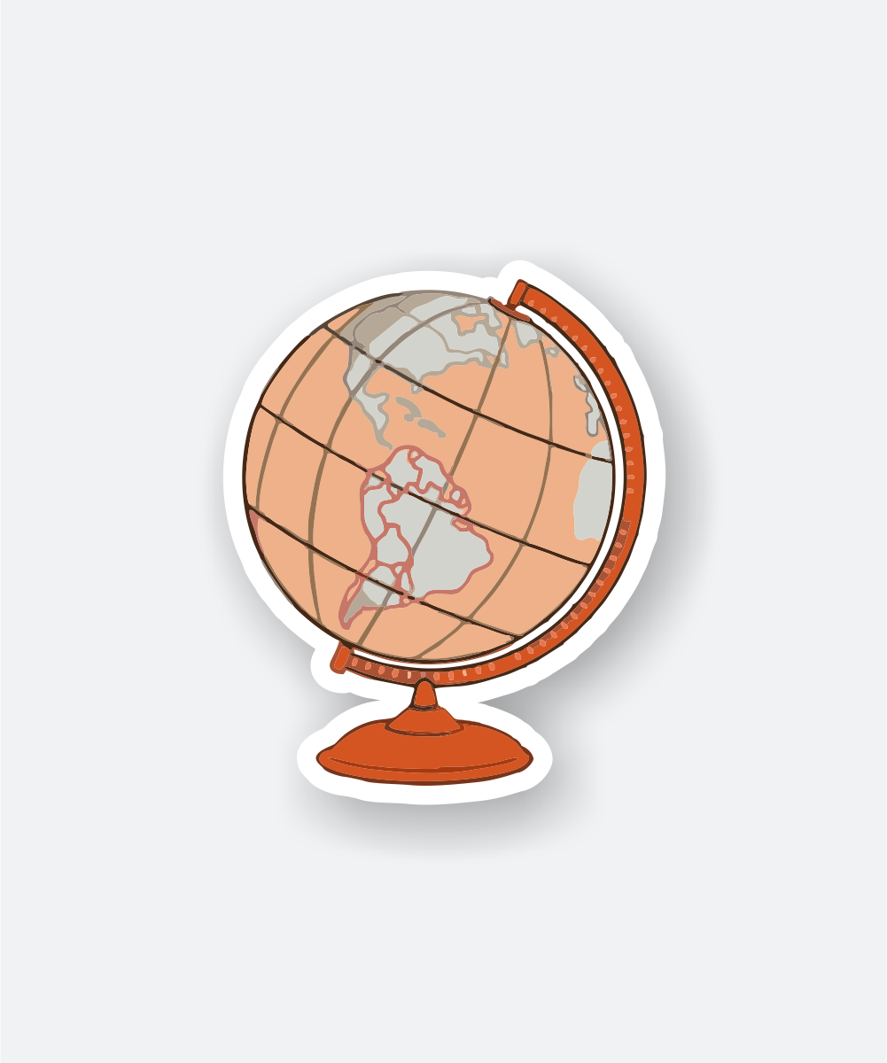 Travel Around The Globe Sticker 1 travel around the globe sticker