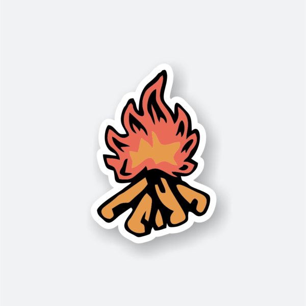bonfire travel sticker