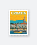 croatia travel sticker