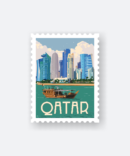 travel sticker Qatar