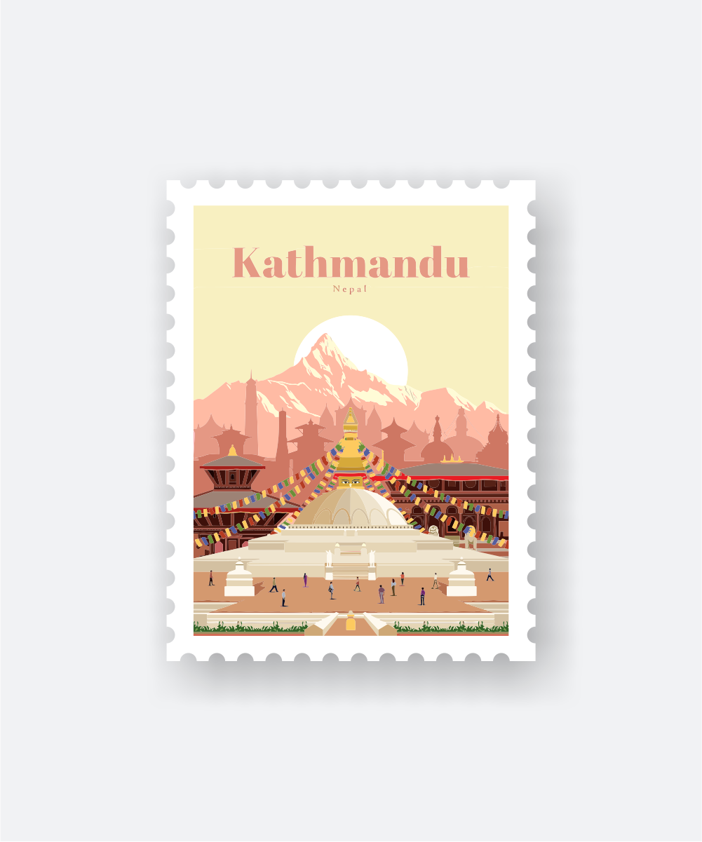 travel sticker Kathmandu