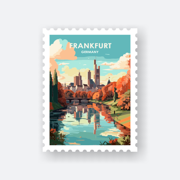 travel sticker frankfurt