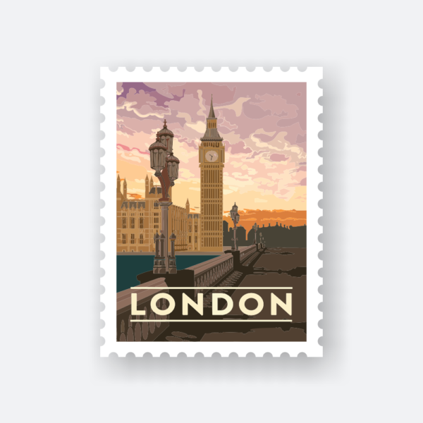 london travel sticker