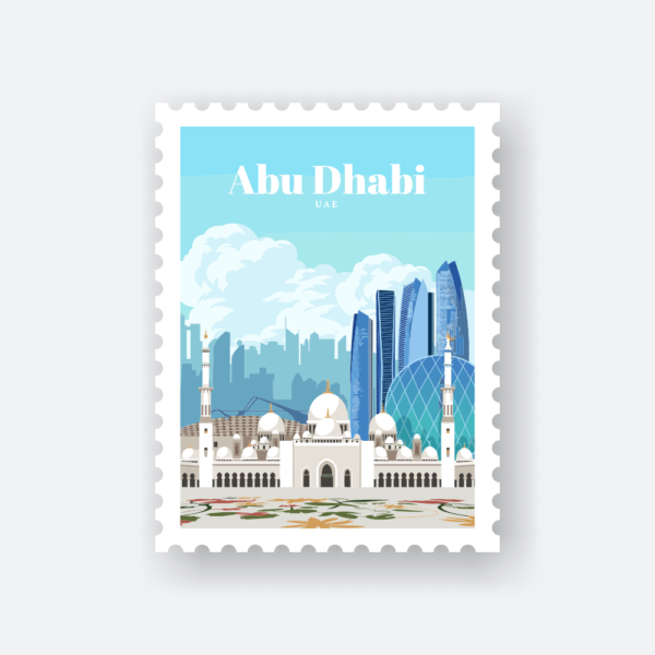 abu dhabi travel sticker
