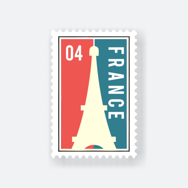 France Eiffel Tower Travel Sticker