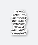 sarcastic comment sticker