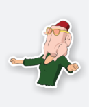monica turkey head sticker