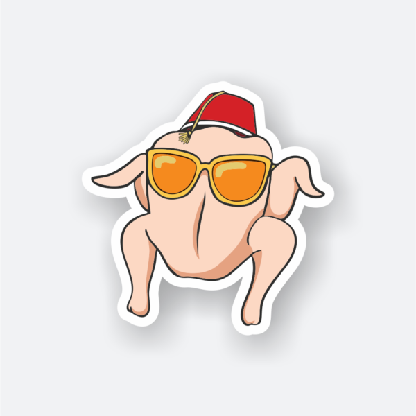 friends chicken vinyl sticker