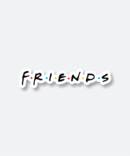friends logo sticker