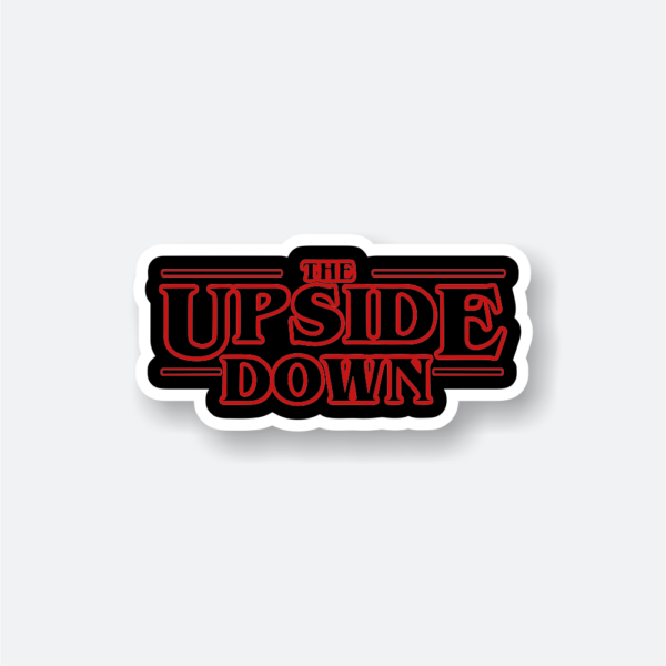 the upside down sticker