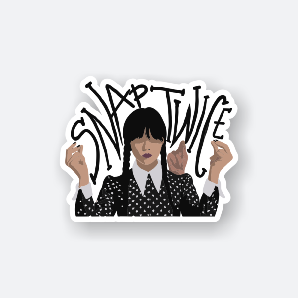 snap twice wednesday sticker