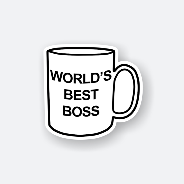 worlds best boss sticker