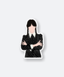 wednesday faceless sticker
