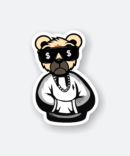 Charming Dog Sticker featuring a cute dog