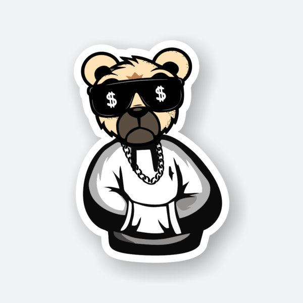 Charming Dog Sticker featuring a cute dog